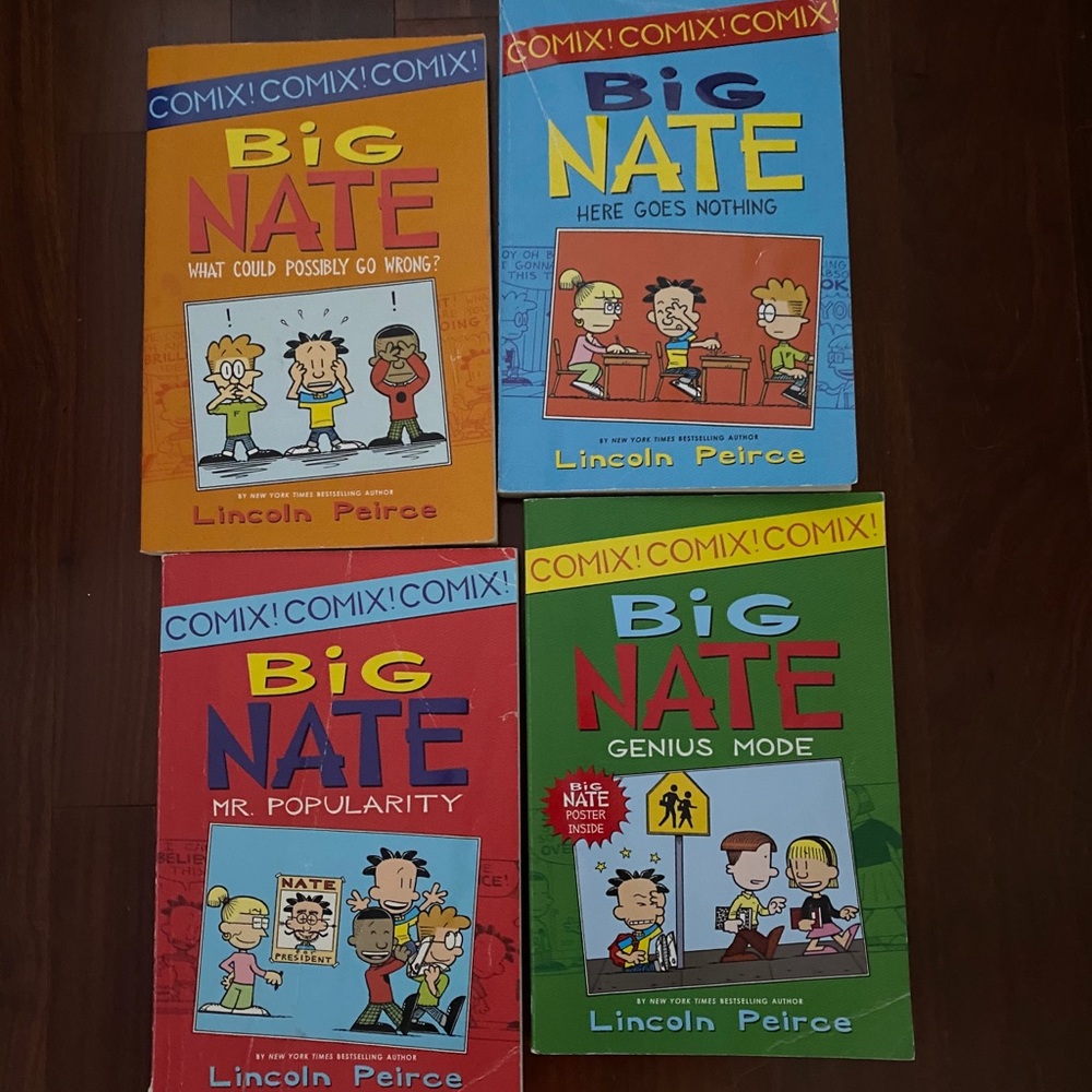 Big Nate 4 Book Comix series